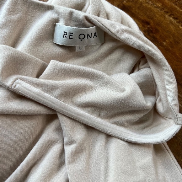 Sold Out RE ONA Sophia One Shoulder Midi Dress Ivory Large - Picture 5 of 7